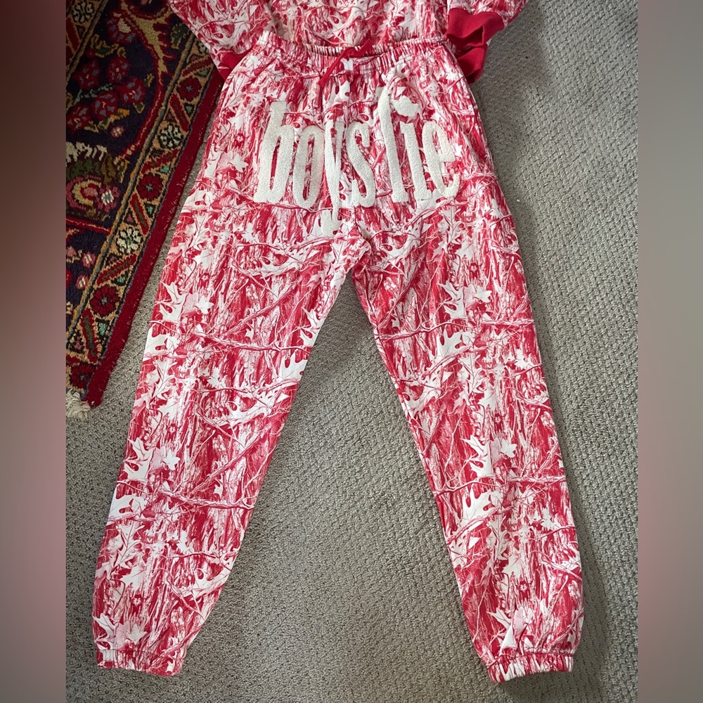Boys Lie Red Camo Sweatsuit NEW - Picture 3 of 6